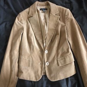 Medium brown velvet blazer